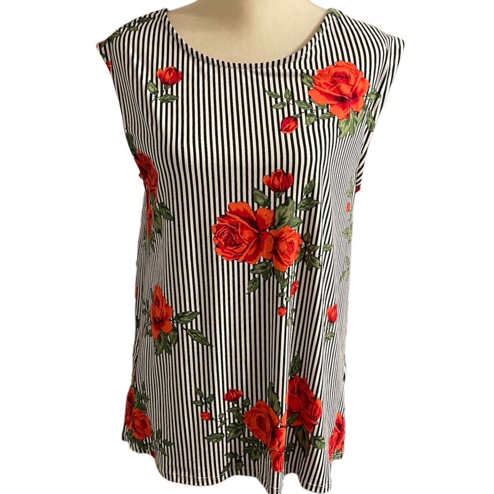 Agnes & Dora Sleeveless Tunic Top EUC